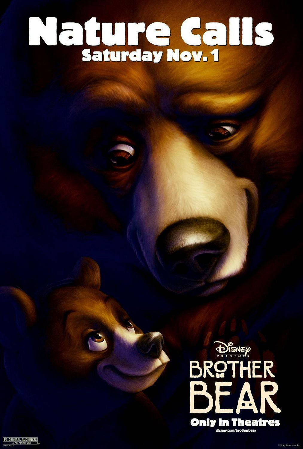 Brother Bear, large bear, smaller bear, HD Phone Wallpaper