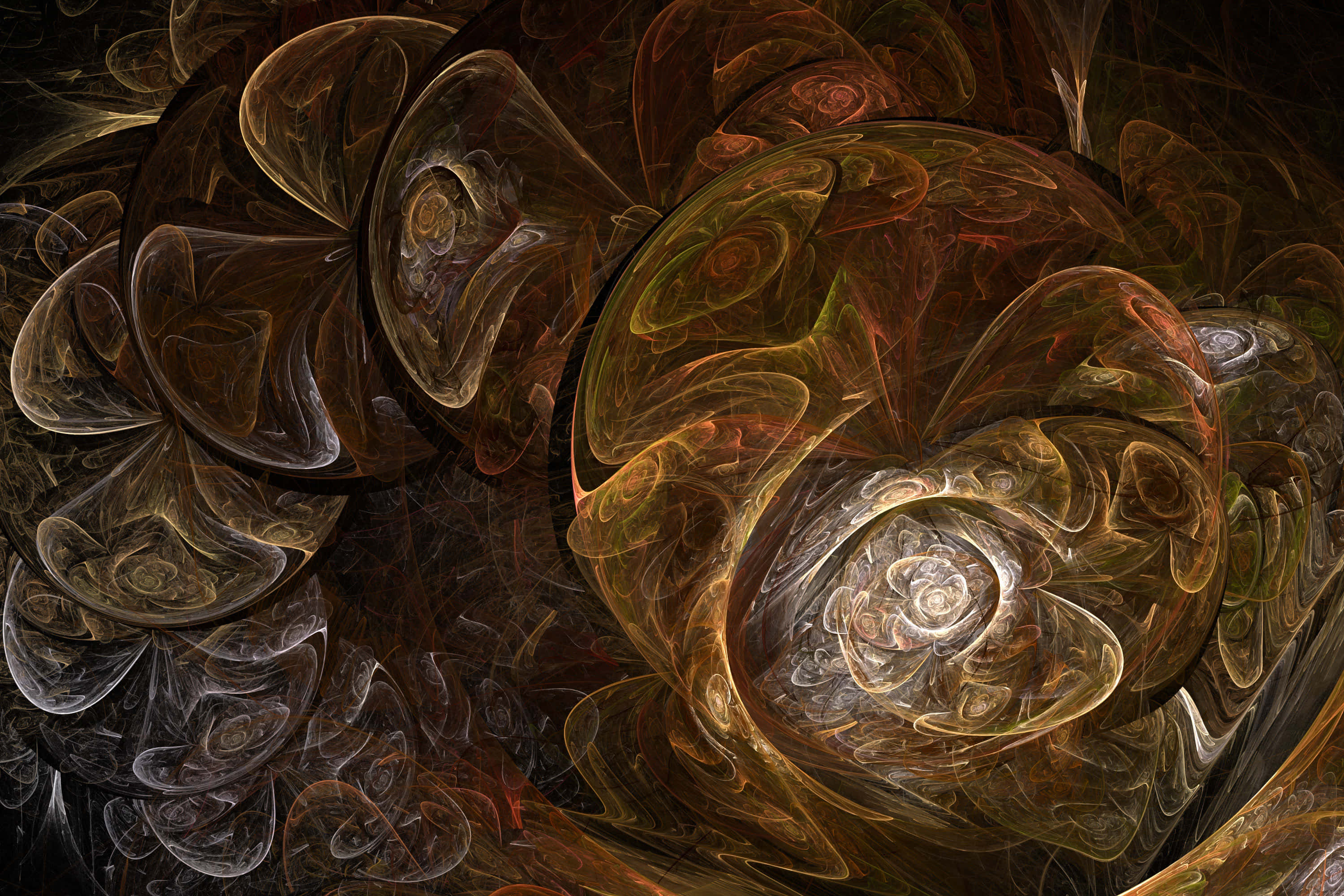 brown abstract, 3000 x 2000 wallpaper, fractal artwork, 2K Desktop Wallpaper