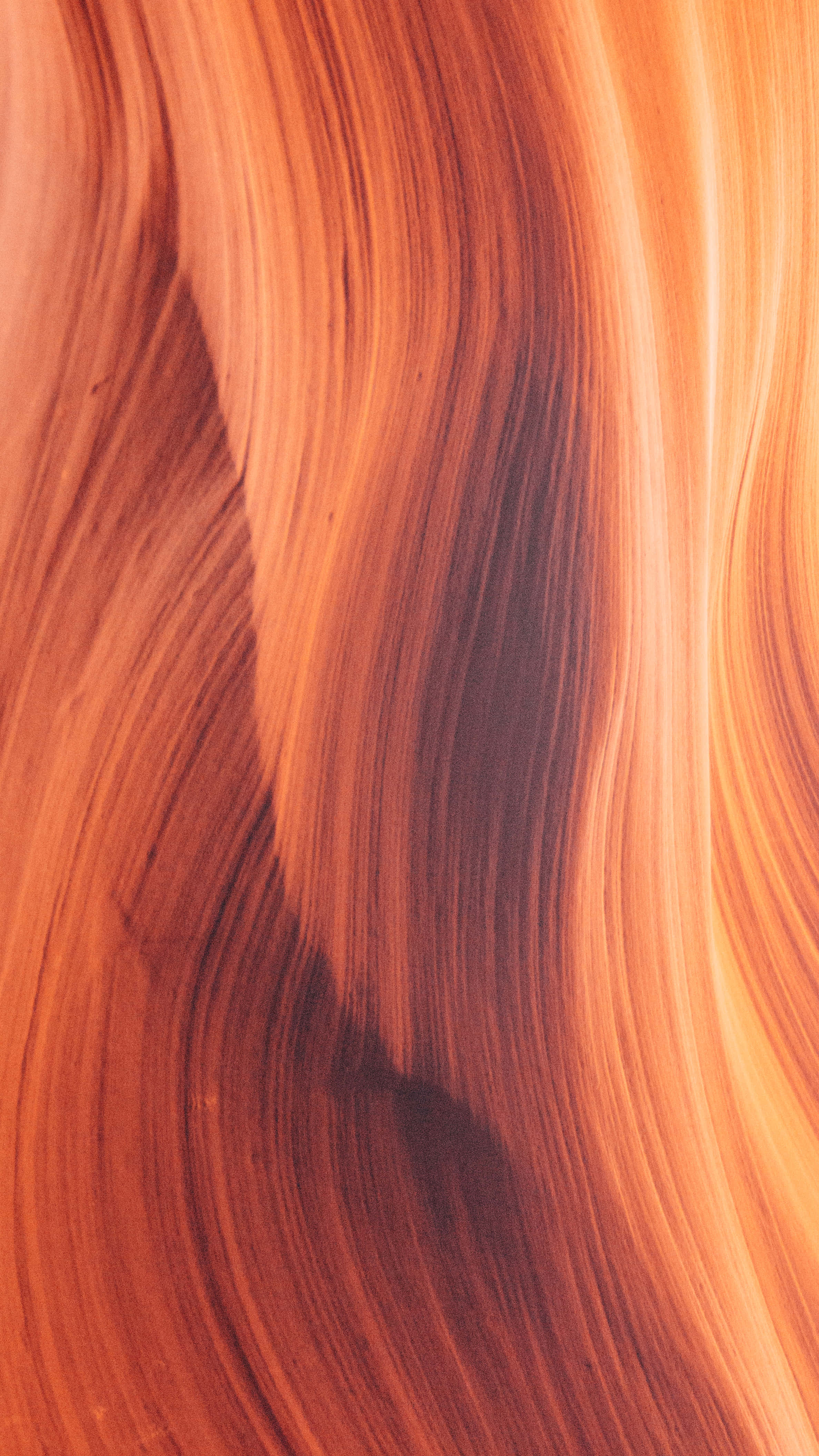 brown abstract, orange and red sandstone layers, smooth wavy patterns, 4K Phone Wallpaper