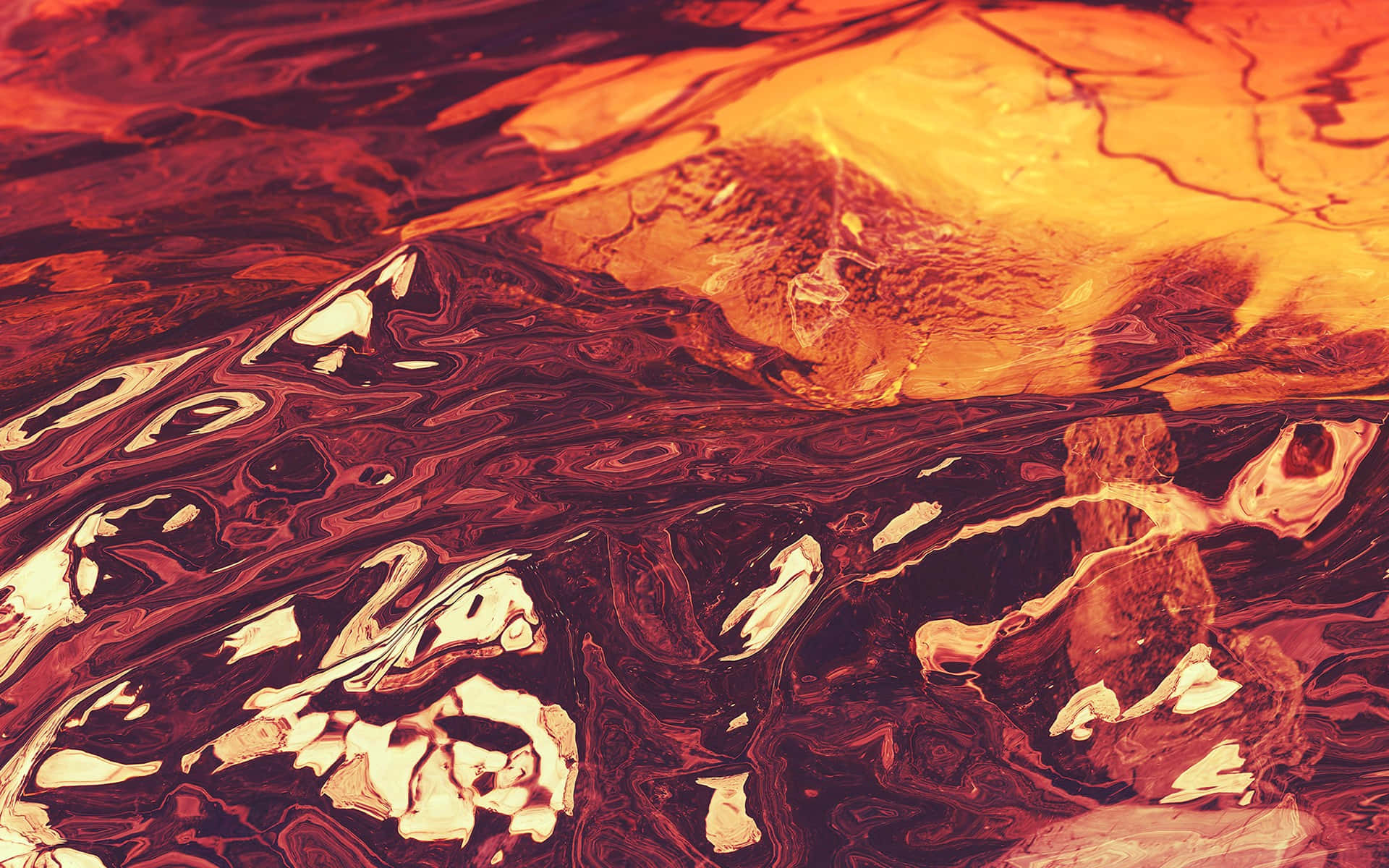 brown abstract, molten orange red, gold, Full HD Desktop Wallpaper