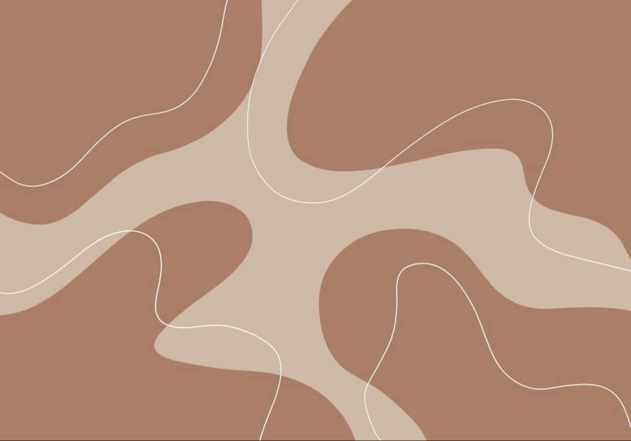 brown abstract, earth tones, white lines, HD Desktop Wallpaper
