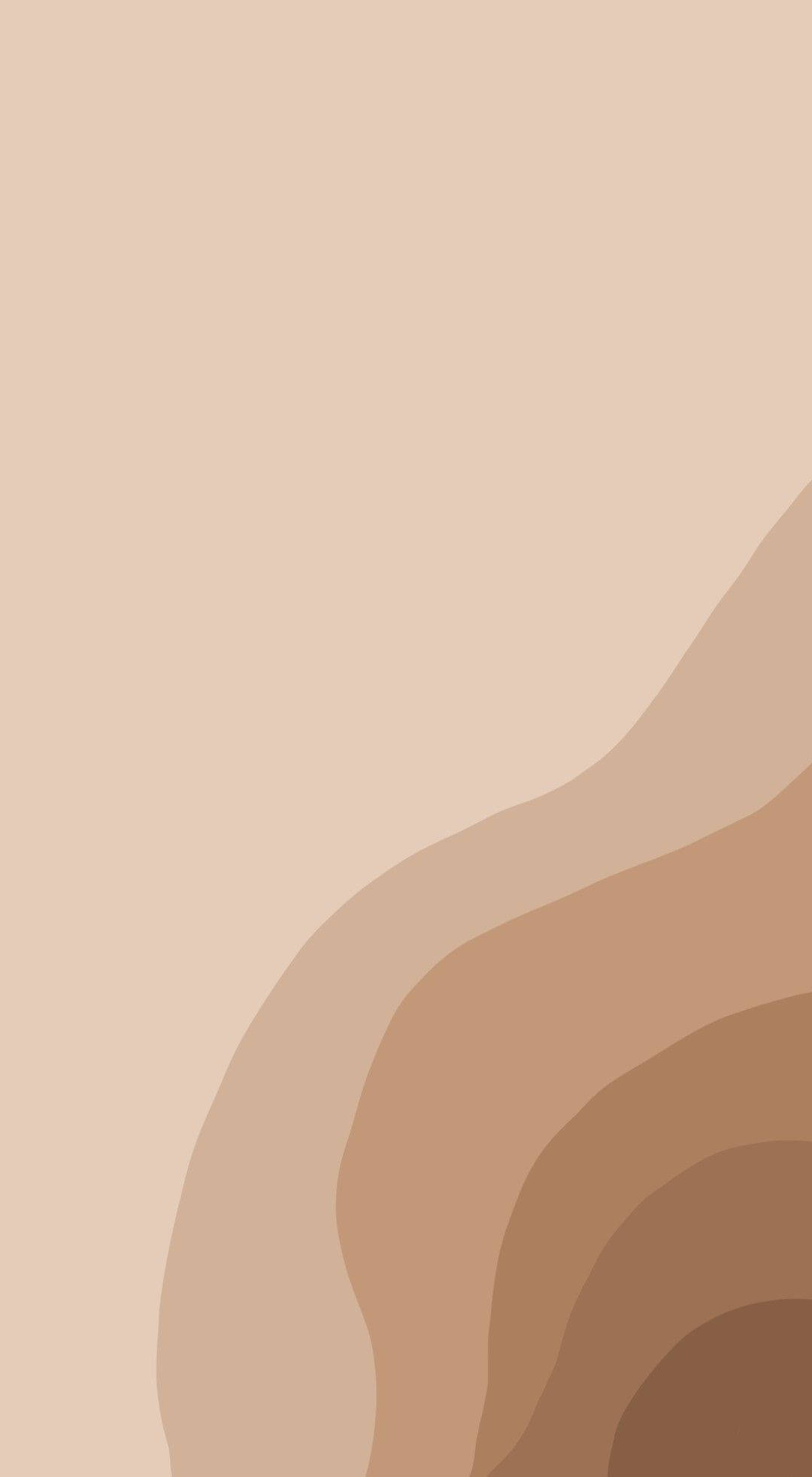 abstract beige brown aesthetic painting, earthy beige tones, calming minimalist background, Full HD Phone Wallpaper