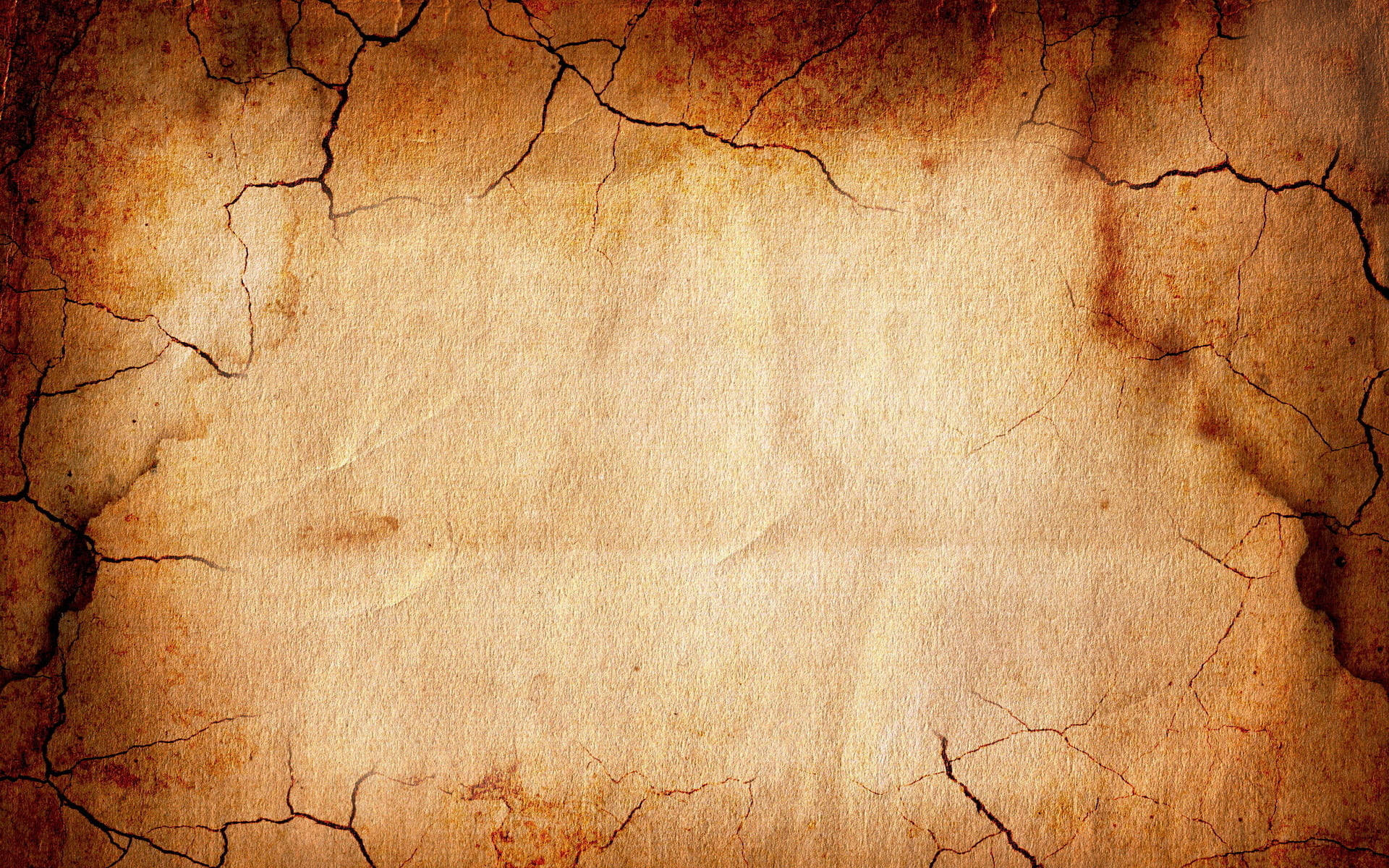 scorched old paper, ancient cracked parchment, warm brown tones, Full HD Desktop Wallpaper