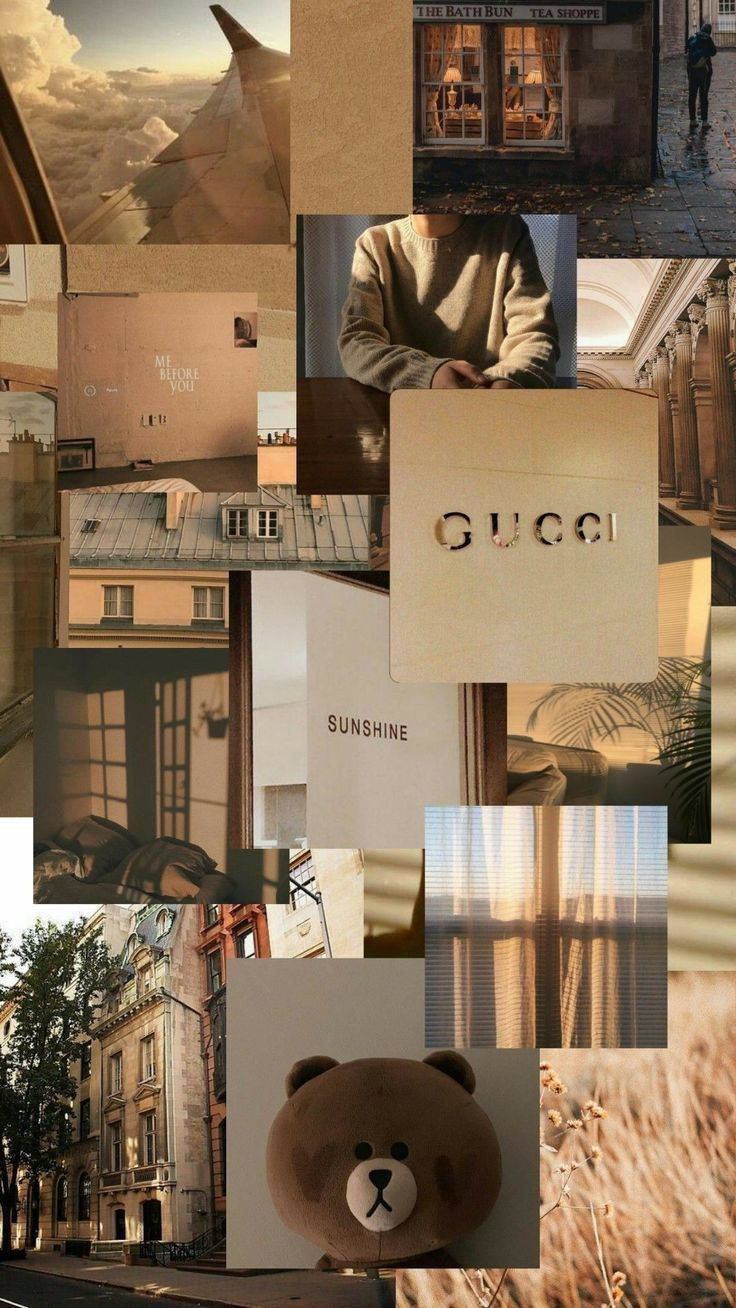 vintage iPhone, brown aesthetic, golden hour light, HD Phone Wallpaper