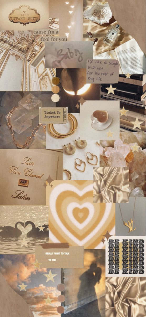 Brown And Gold, golden-toned, luxury items, SD Phone Wallpaper