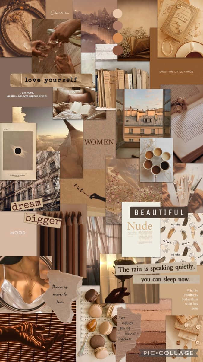 brown, gold, vintage photos, SD Phone Wallpaper