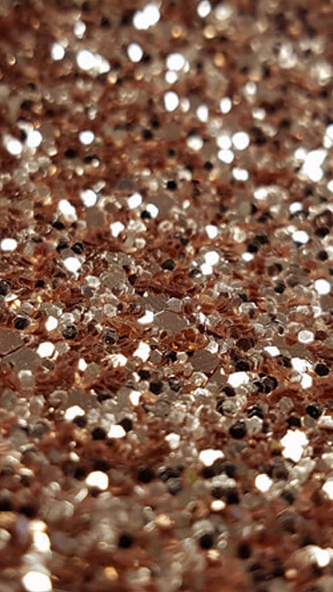 rose gold, silver glitter, bokeh blur, Full HD Phone Wallpaper