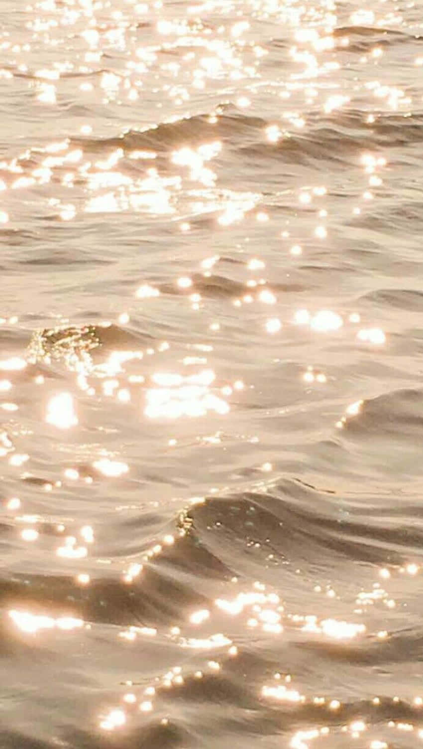 brown and gold, sunlight, rippling water, HD Phone Wallpaper