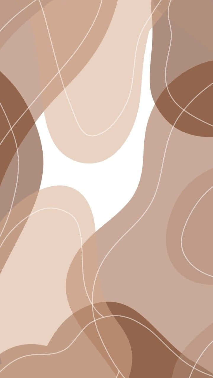 Brown And White, earthy tones, thin white lines, HD Phone Wallpaper