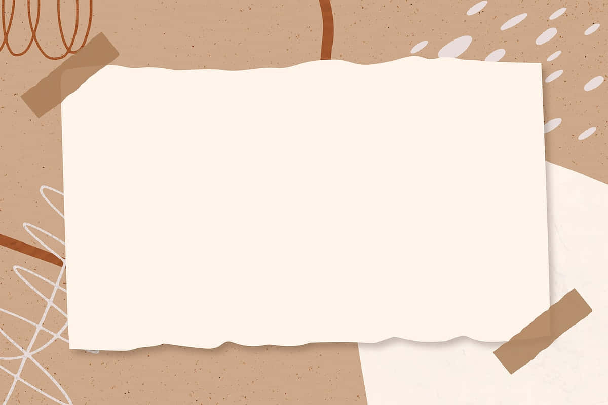brown and white landscape, cream paper, torn edges, SD Desktop Wallpaper