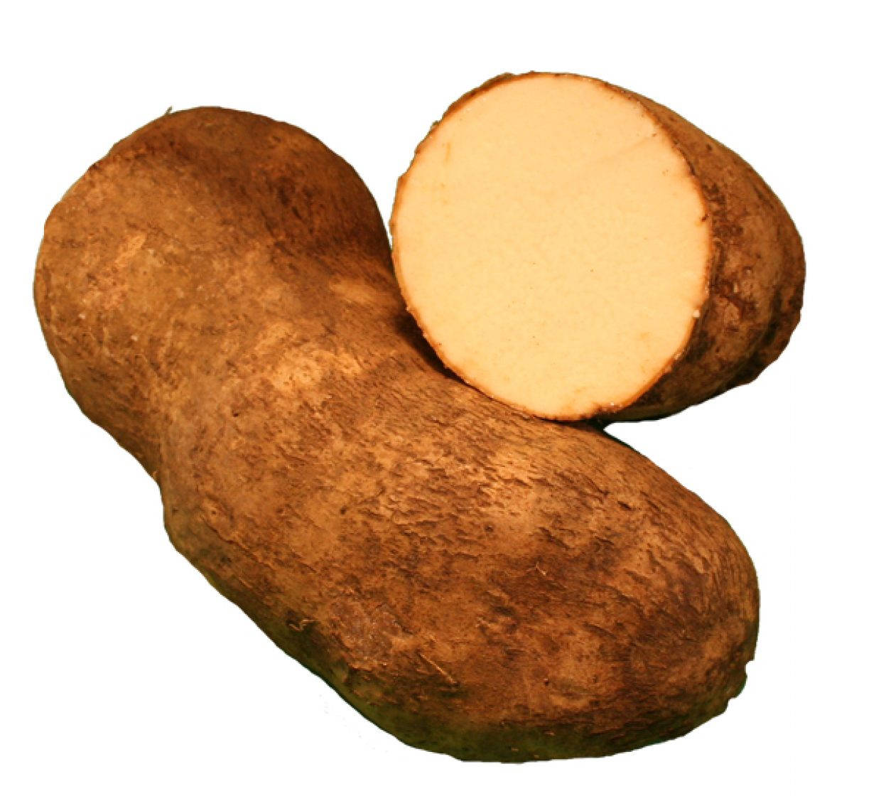 Brown Yam, White Flesh, Sliced, SD Desktop Wallpaper