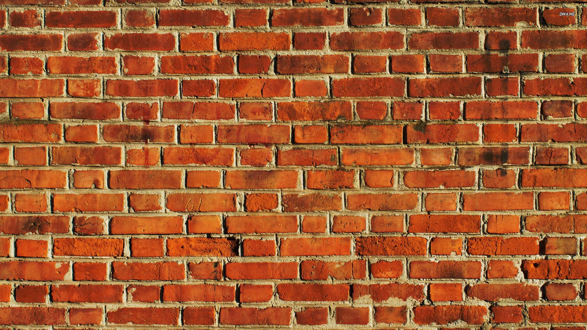 brown brick, red brick wall, textured mortar, Full HD Desktop Wallpaper