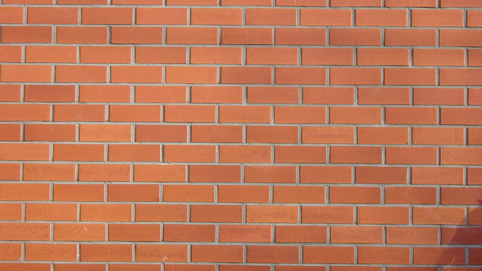 brown brick, red brick wall, neat mortar lines, Full HD Desktop Wallpaper