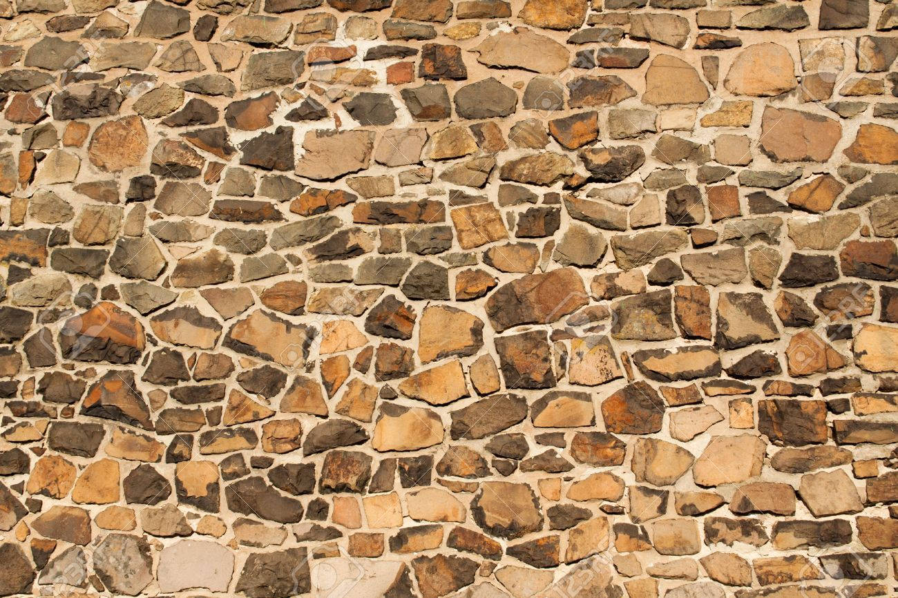 brown sandstone wall, earthy tones, light mortar, HD Desktop Wallpaper
