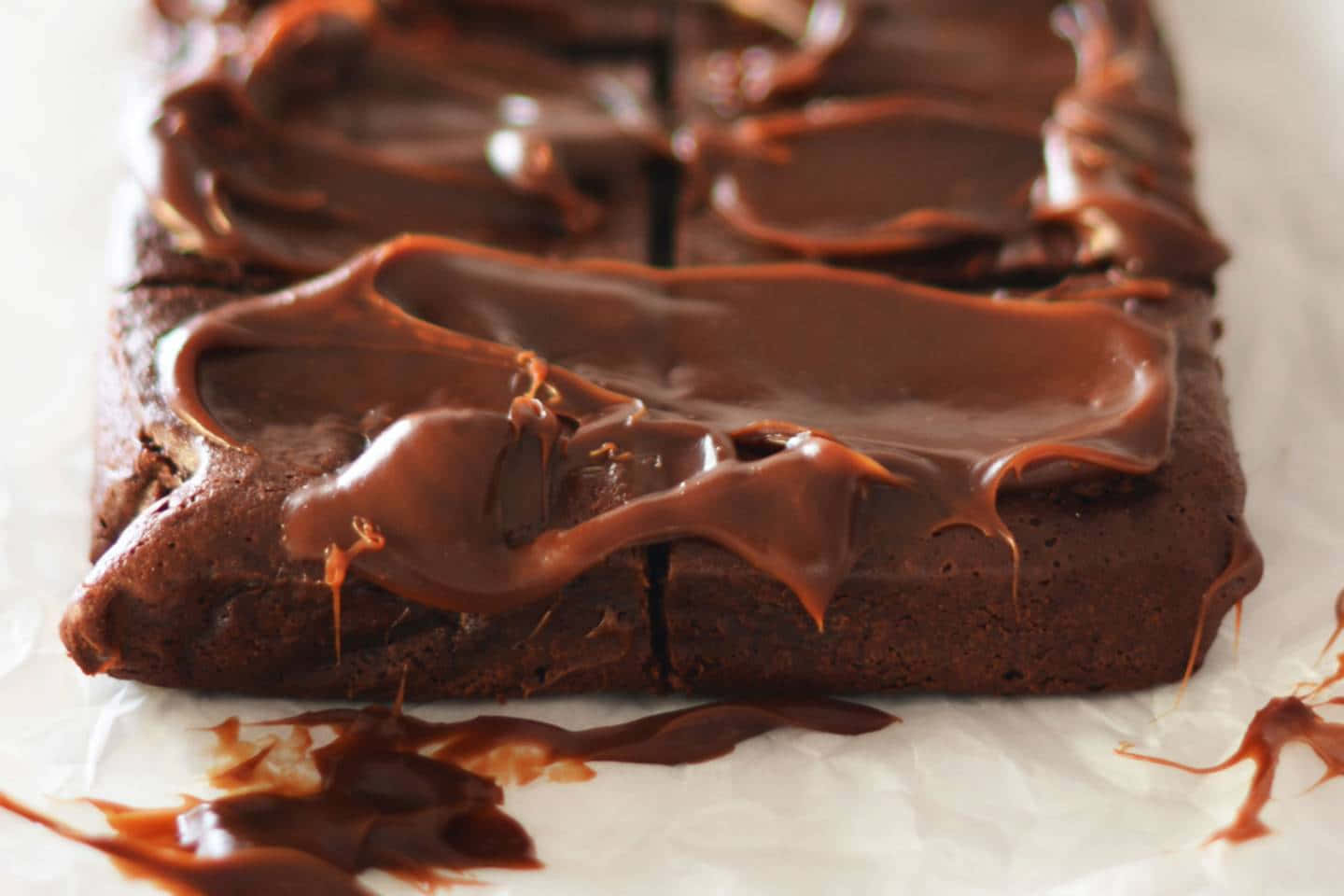 caramel brownie, fudgy brownies, glossy melted chocolate, HD Desktop Wallpaper