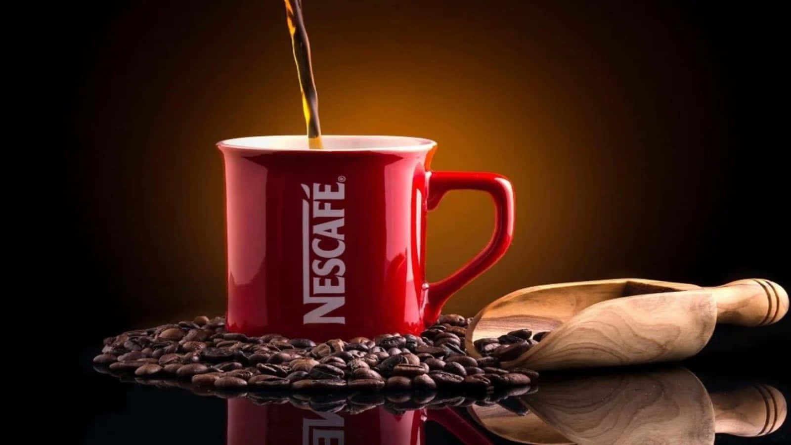 brown coffee, 1600 x 900 wallpaper, red Nescafé mug, HD Desktop Wallpaper