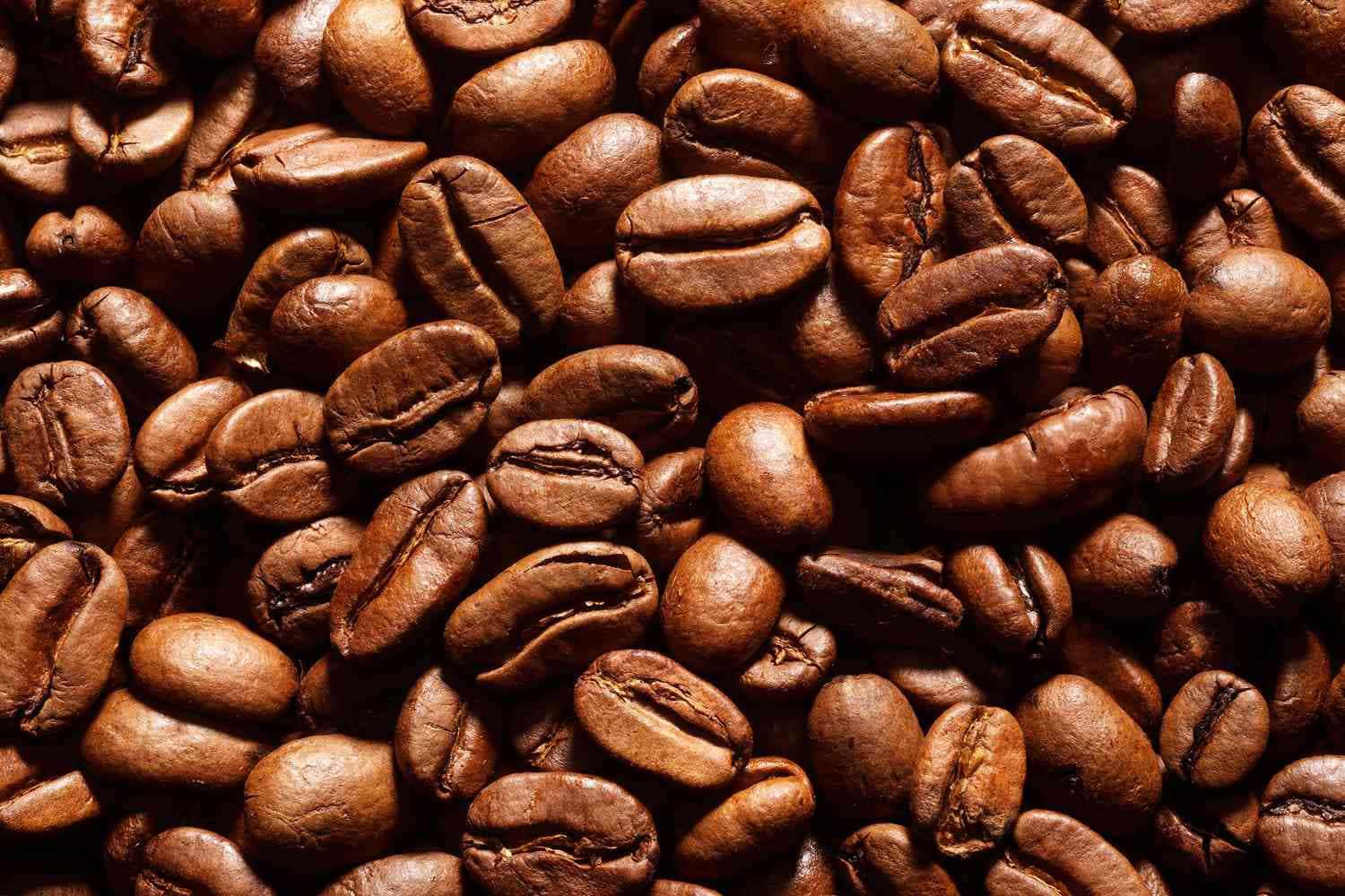 brown coffee, richly roasted coffee beans, glossy brown surfaces, HD Desktop Wallpaper