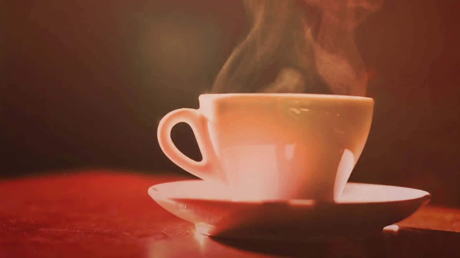 brown coffee, steaming white coffee cup, saucer, Full HD Desktop Wallpaper