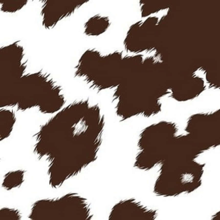 Brown Cow Print, cow print pattern, textured brushstroke edges, SD Desktop Wallpaper