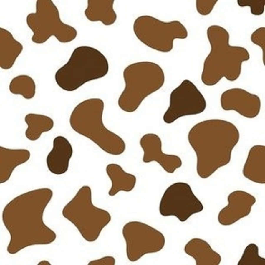Brown Cow Print, cow print pattern, irregular brown spots, SD Desktop Wallpaper