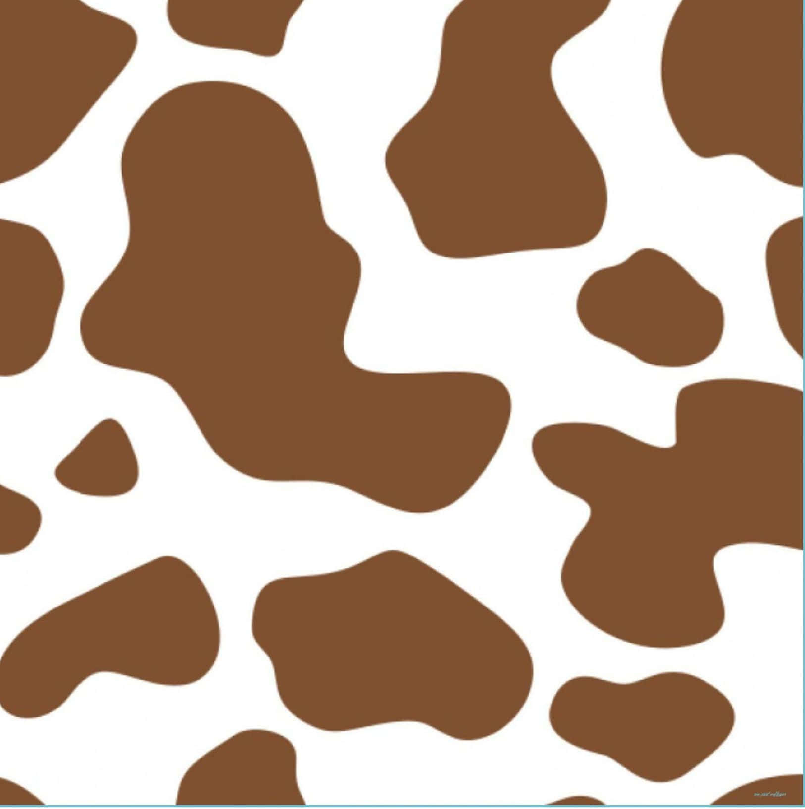 brown cow, cow print pattern, irregular brown patches, HD Phone Wallpaper