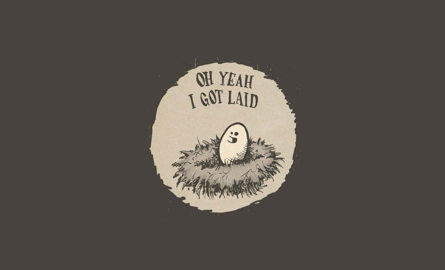 Uncomfortable Egg, smiley face, nest, HD Desktop Wallpaper