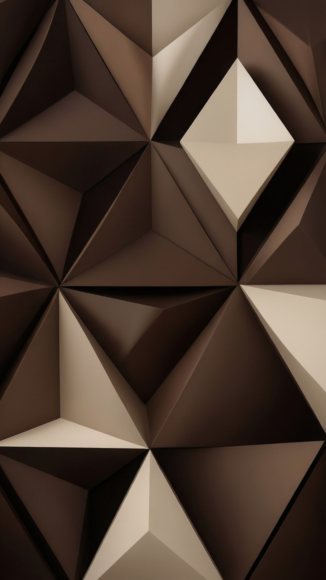 triangular, brown, cream, Full HD Phone Wallpaper