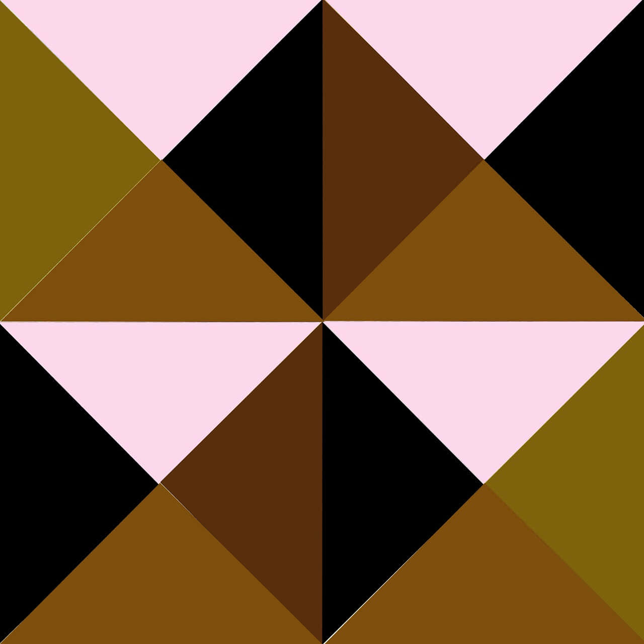 Brown Geometric, pink brown, black, HD Desktop Wallpaper