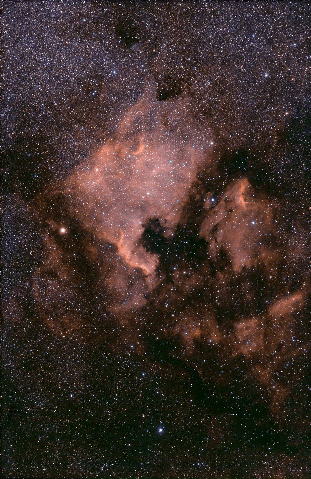 Space Nebula, brown iPhone, fiery orange, HD Phone Wallpaper