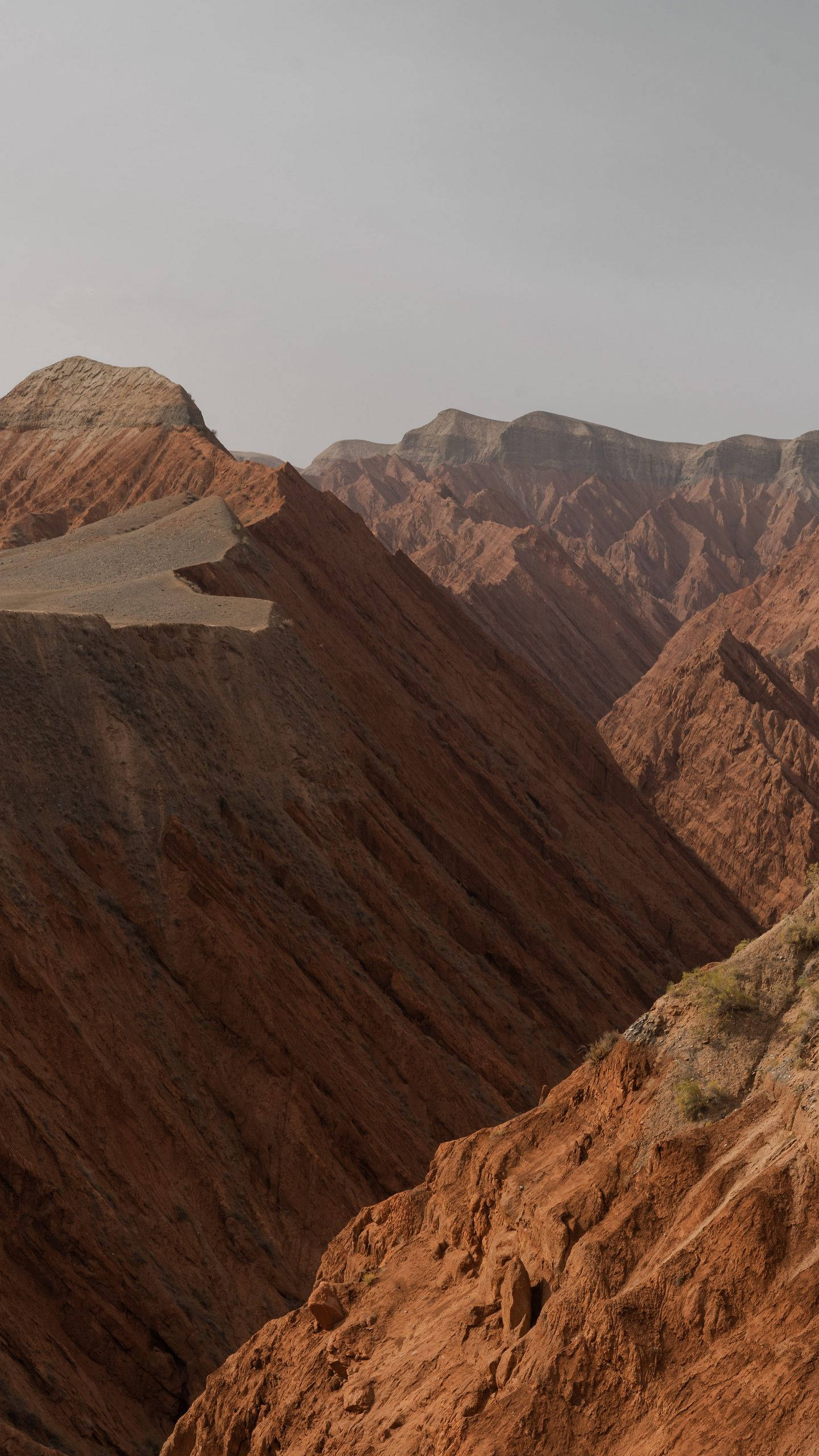 Brown iPhone, mountain landscape, canyon, 2K Phone Wallpaper