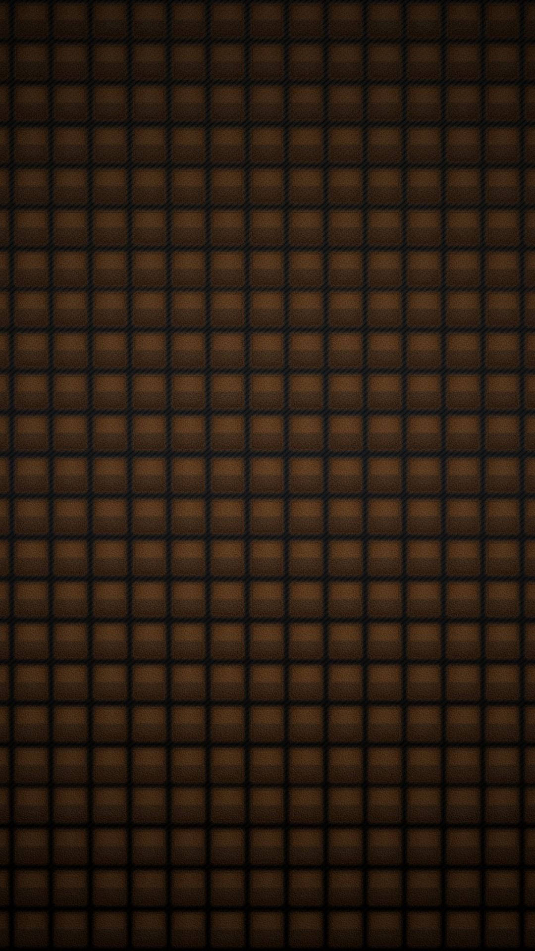 brown iPhone, square patterns, dark brown grid pattern, Full HD Phone Wallpaper