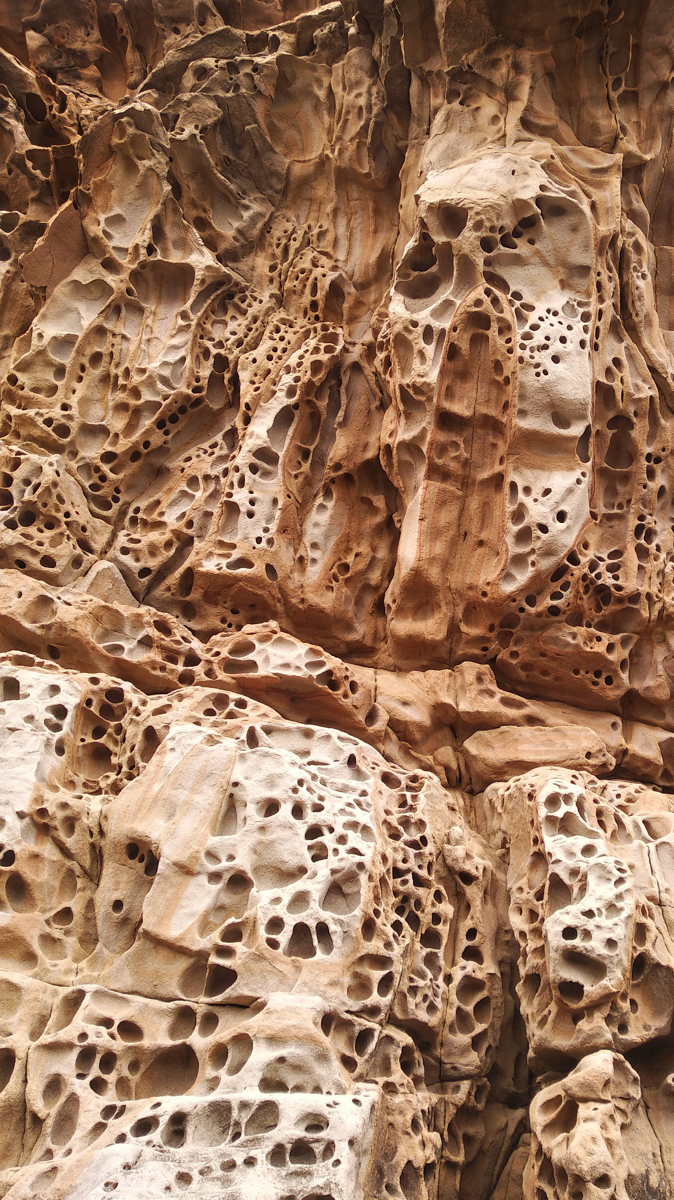 sandstone brown, iPhone, weathered sandstone cliffs, 4K Phone Wallpaper