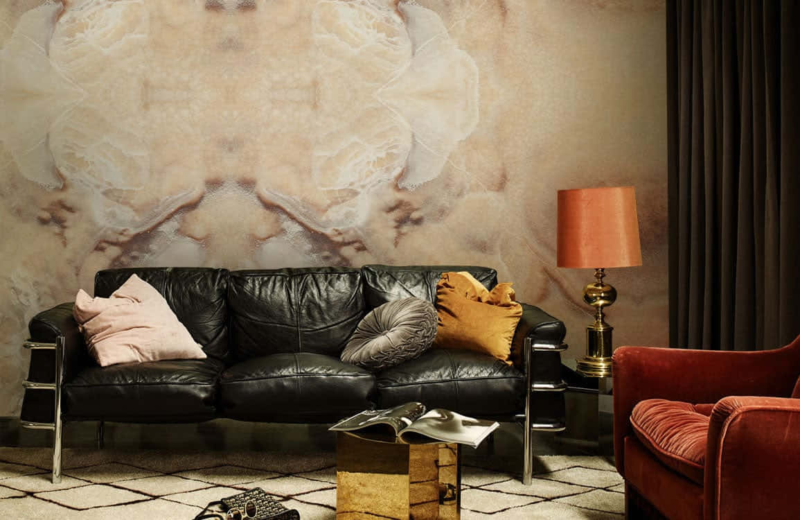 Brown Marble, 1155 x 750, black leather sofa, SD Desktop Wallpaper