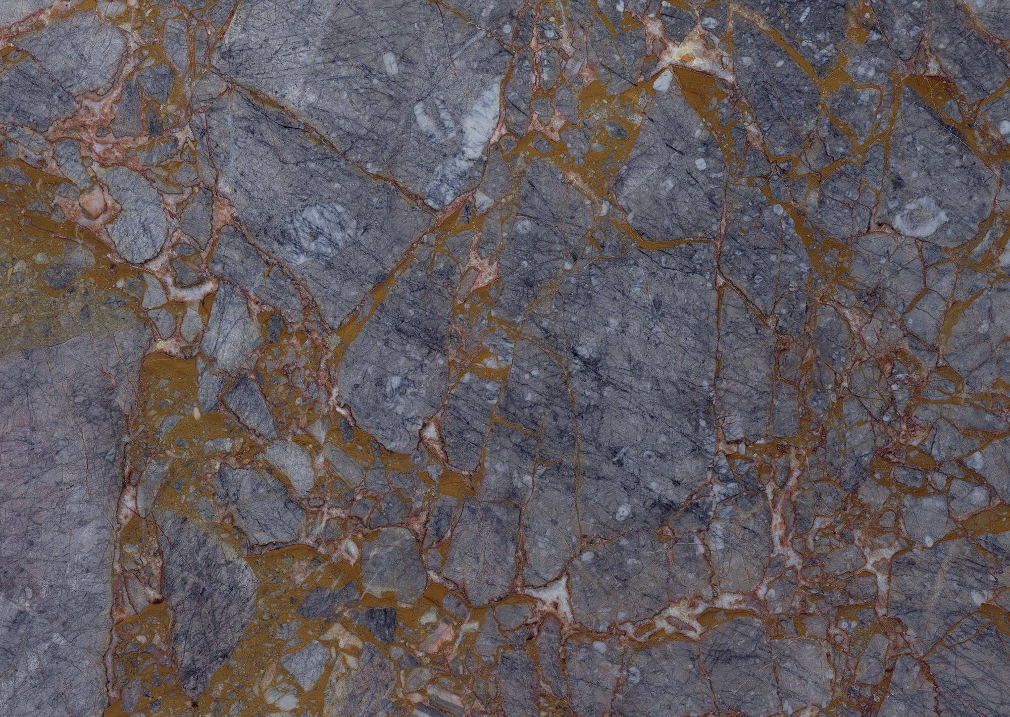 blue and brown marble, golden veins, rust-colored veins, Full HD Desktop Wallpaper