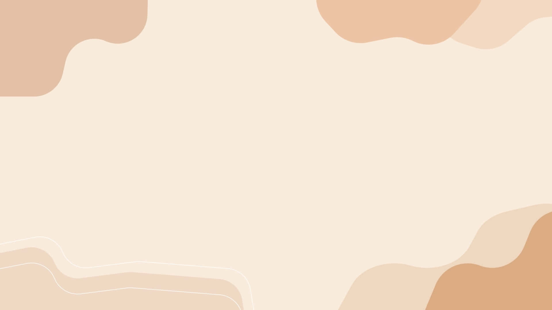 brown minimalist, soft beige, peach, Full HD Desktop Wallpaper