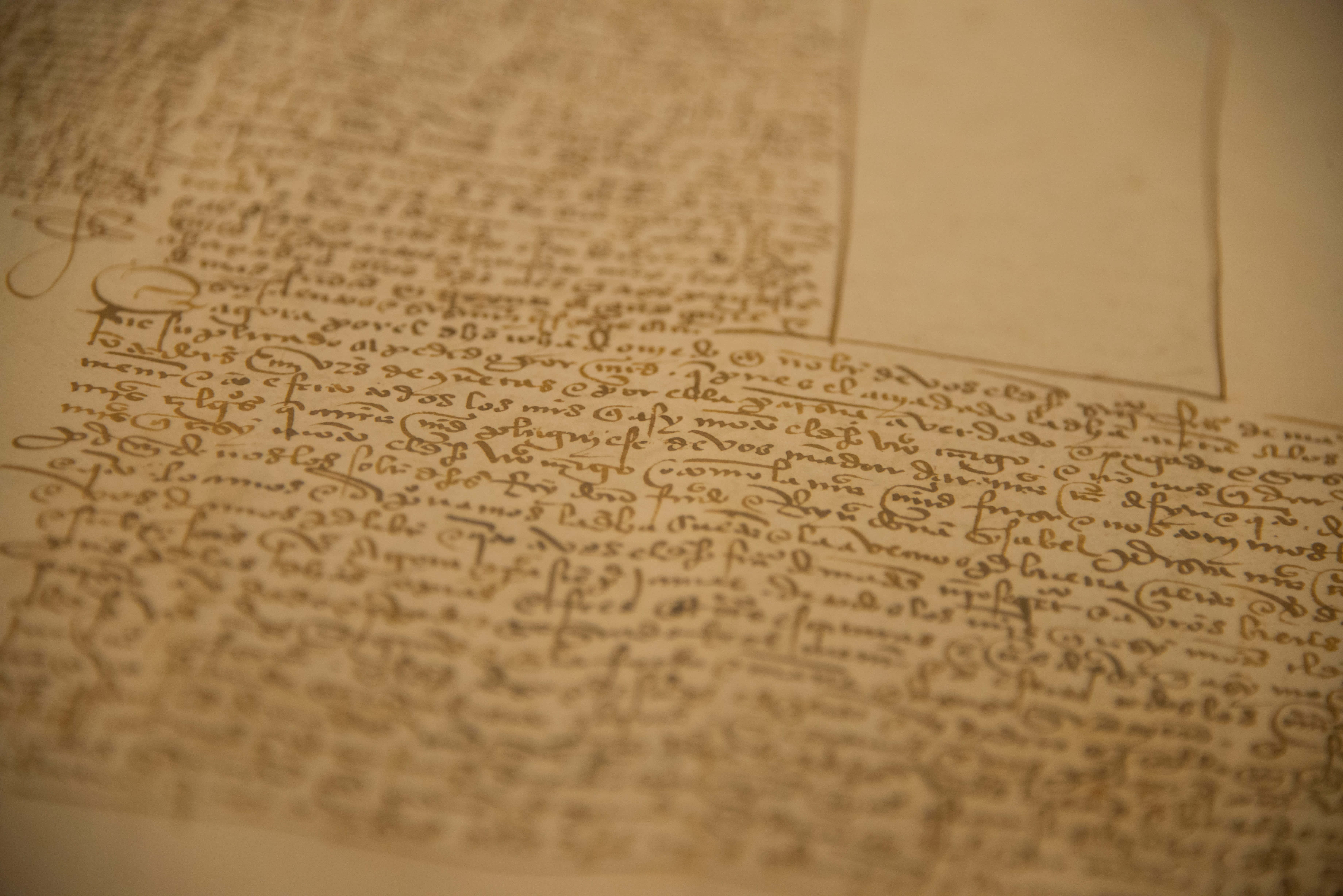 crumpled brown paper texture, ancient manuscript, flowing cursive script, 5K Desktop Wallpaper