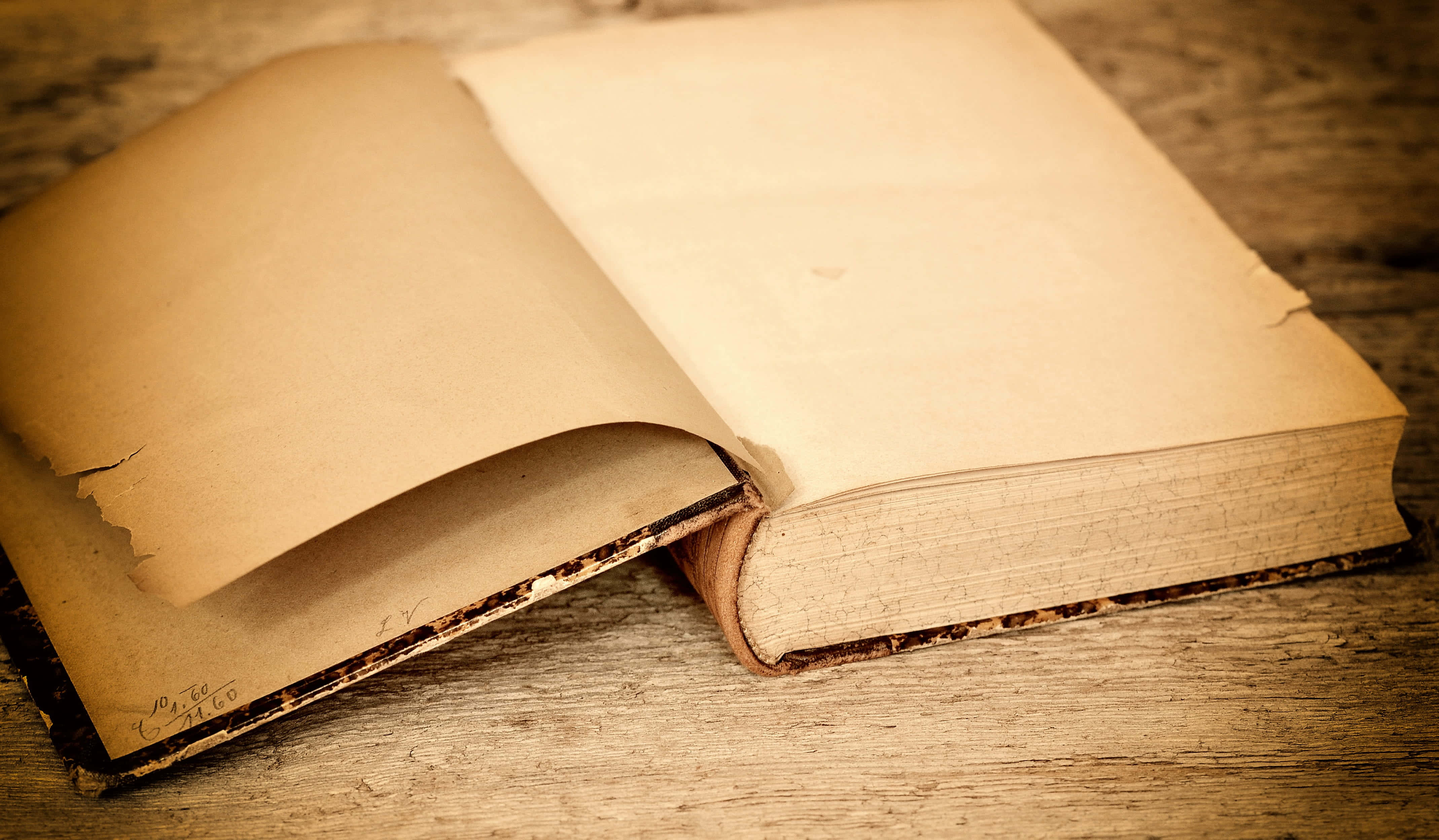 brown paper, old worn book, blank pages, 4K Desktop Wallpaper