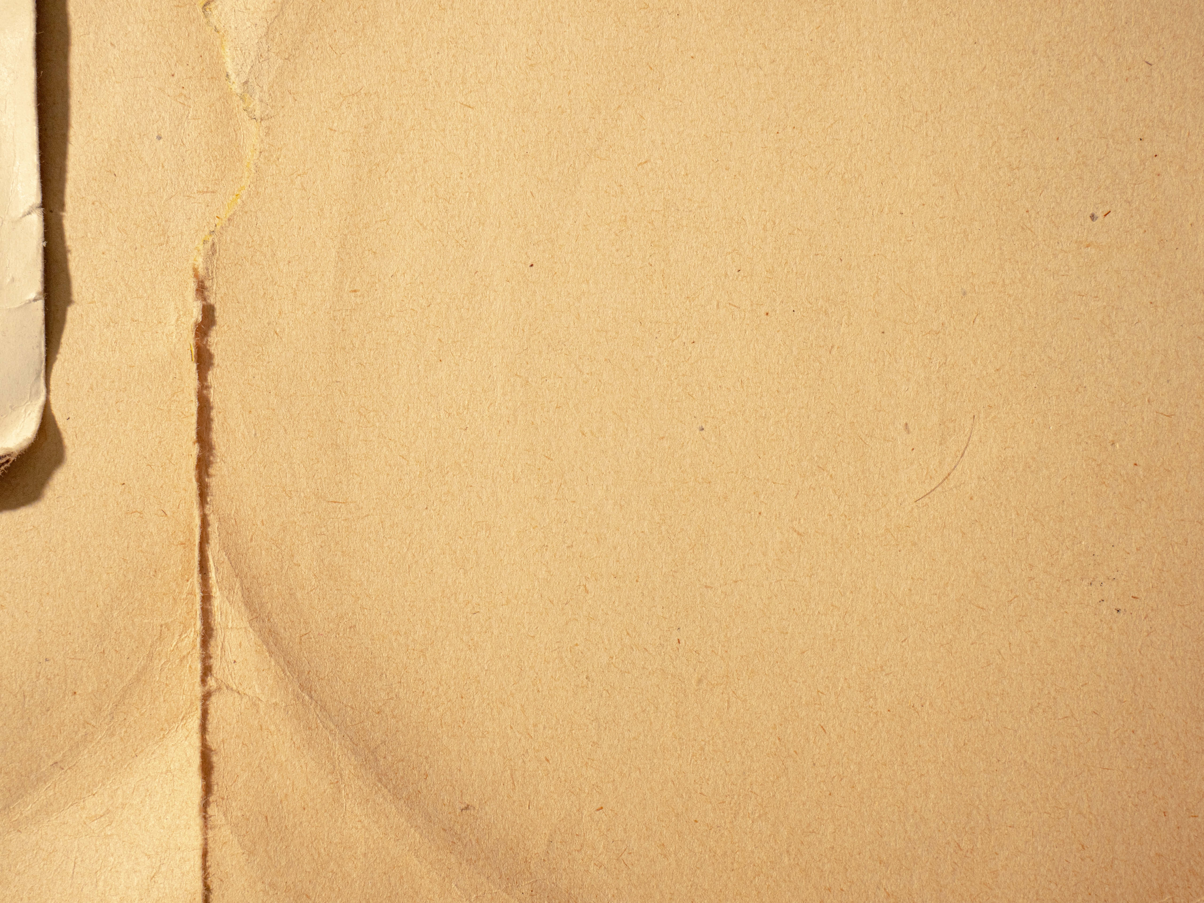 brown paper, textured beige paper, torn edge, 4K Desktop Wallpaper