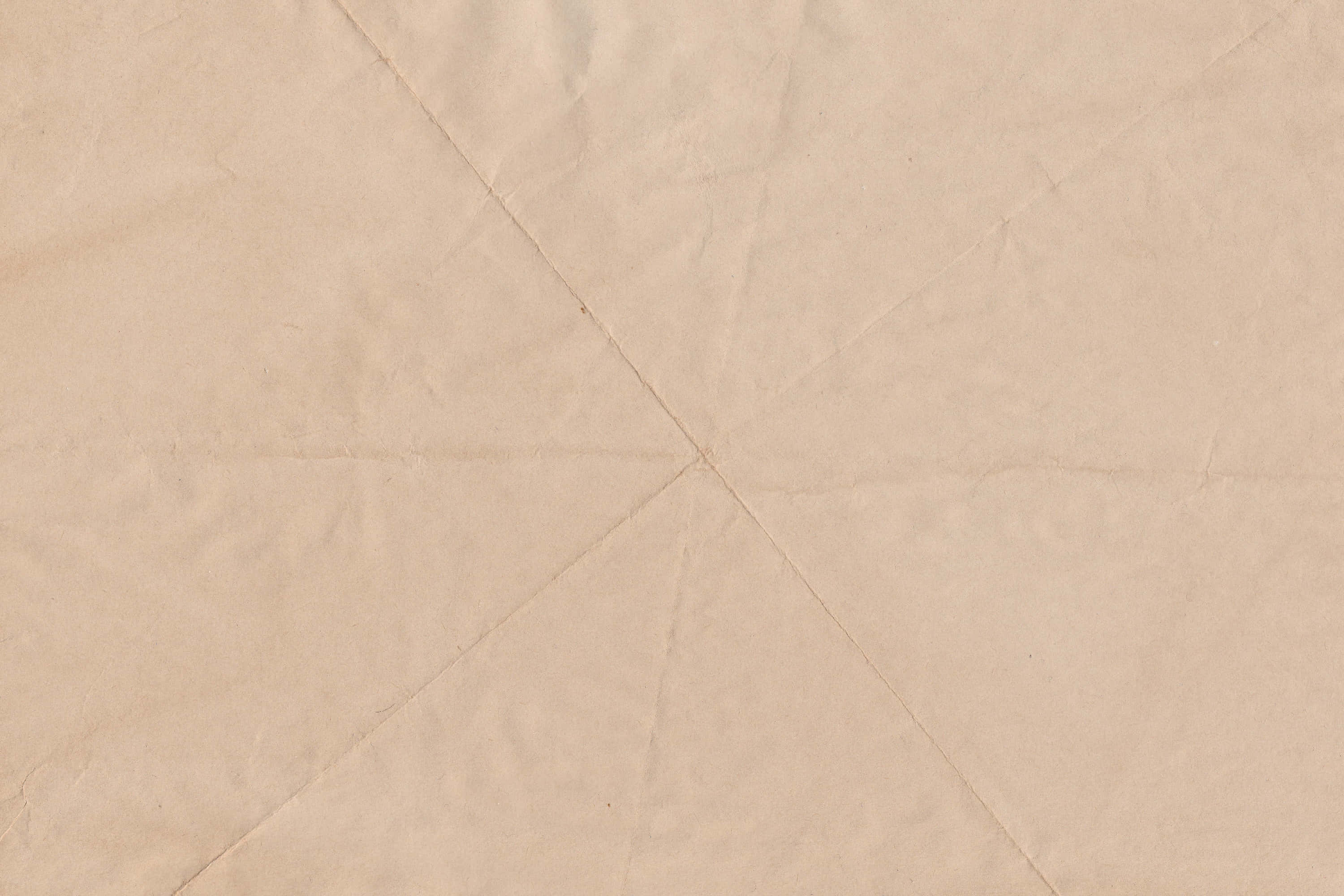 brown paper, beige crumpled paper, visible creases, 2K Desktop Wallpaper