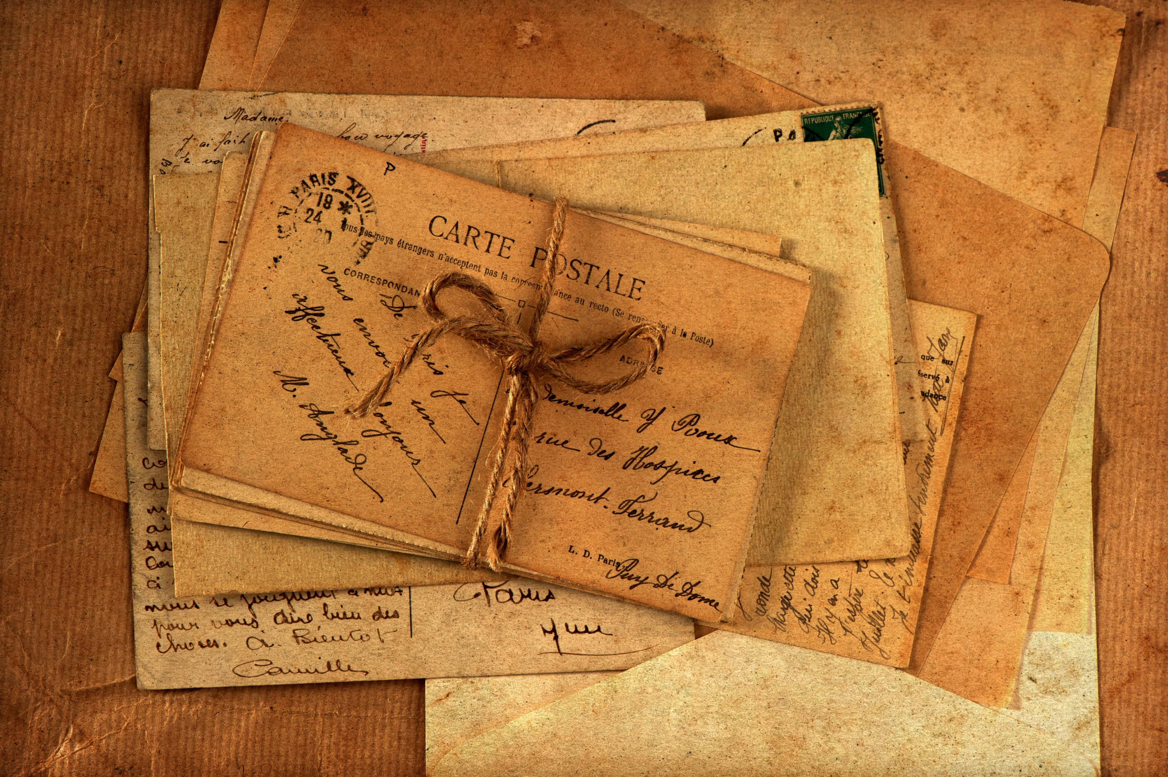 Brown Paper, 4000 x 2660, vintage stack, 4K Desktop Wallpaper