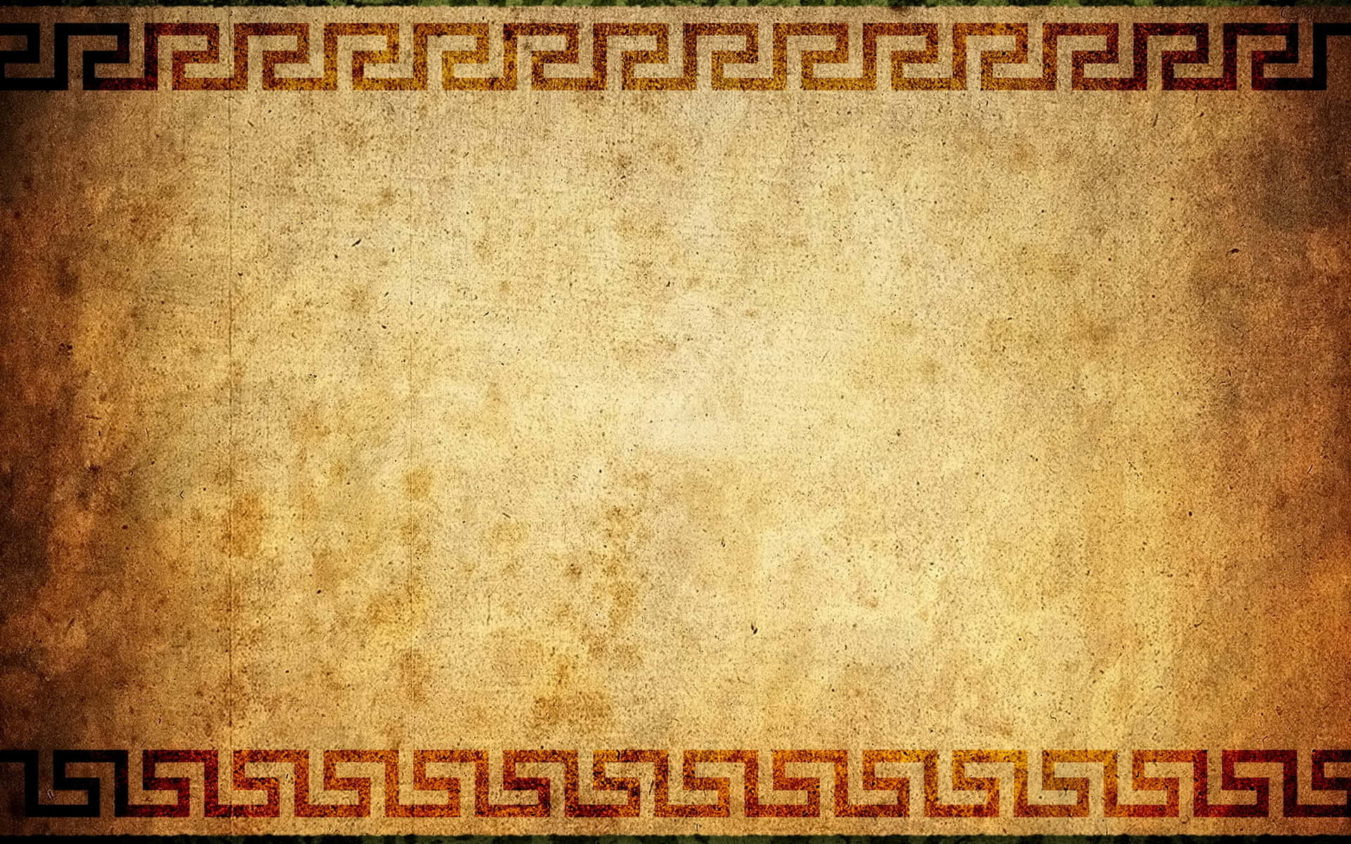brown paper, parchment, red and gold Greek key borders, Full HD Desktop Wallpaper