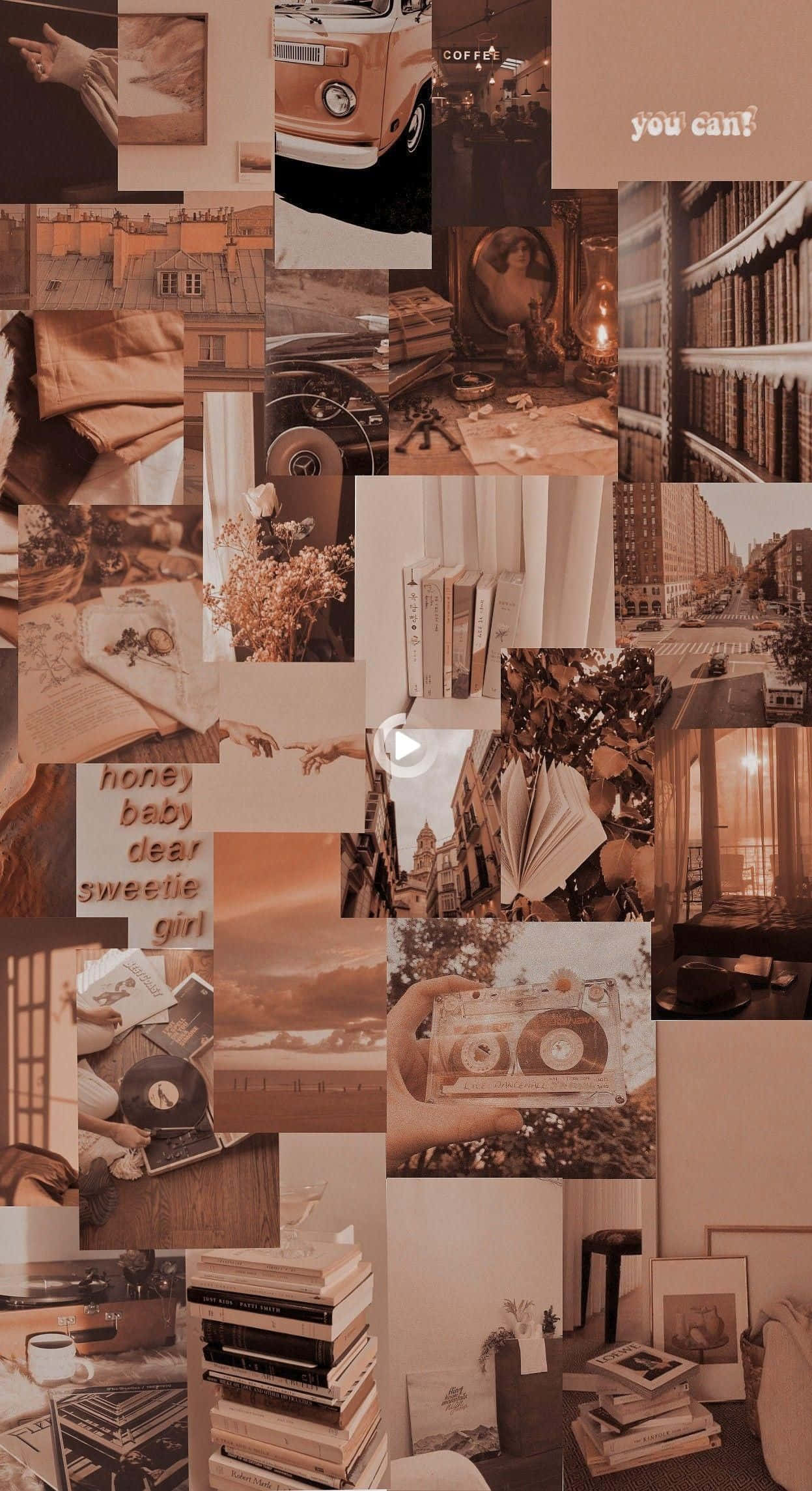 sepia-toned, vintage cars, books, Full HD Phone Wallpaper