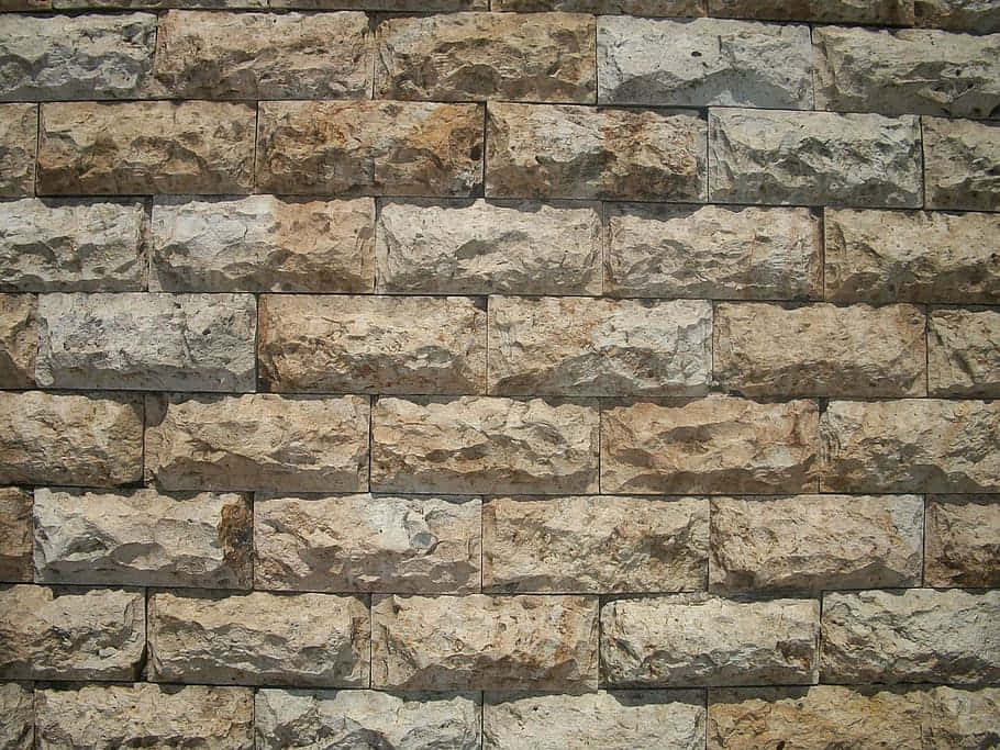 brown stone, rustic stone wall, beige gray, SD Desktop Wallpaper