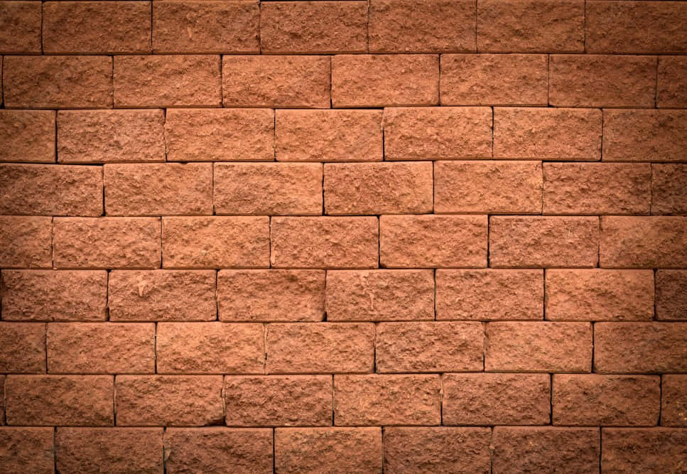 Brown Stone, rustic brick wall, warm terracotta tones, SD Desktop Wallpaper