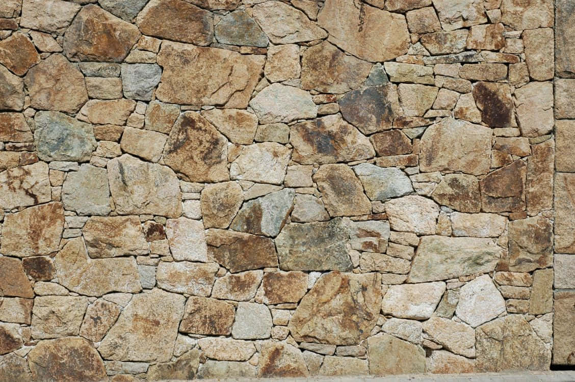 Brown Stone, rustic stone wall, irregularly shaped rocks, SD Desktop Wallpaper