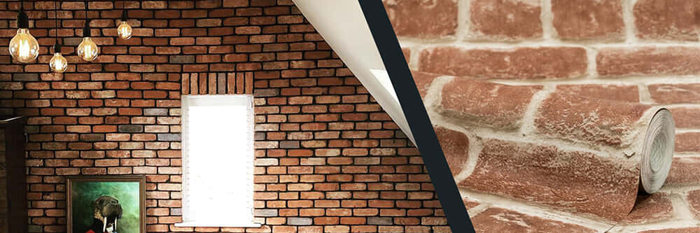 Brown Stone, rustic brick wallpaper, vintage bulbs, SD Desktop Wallpaper