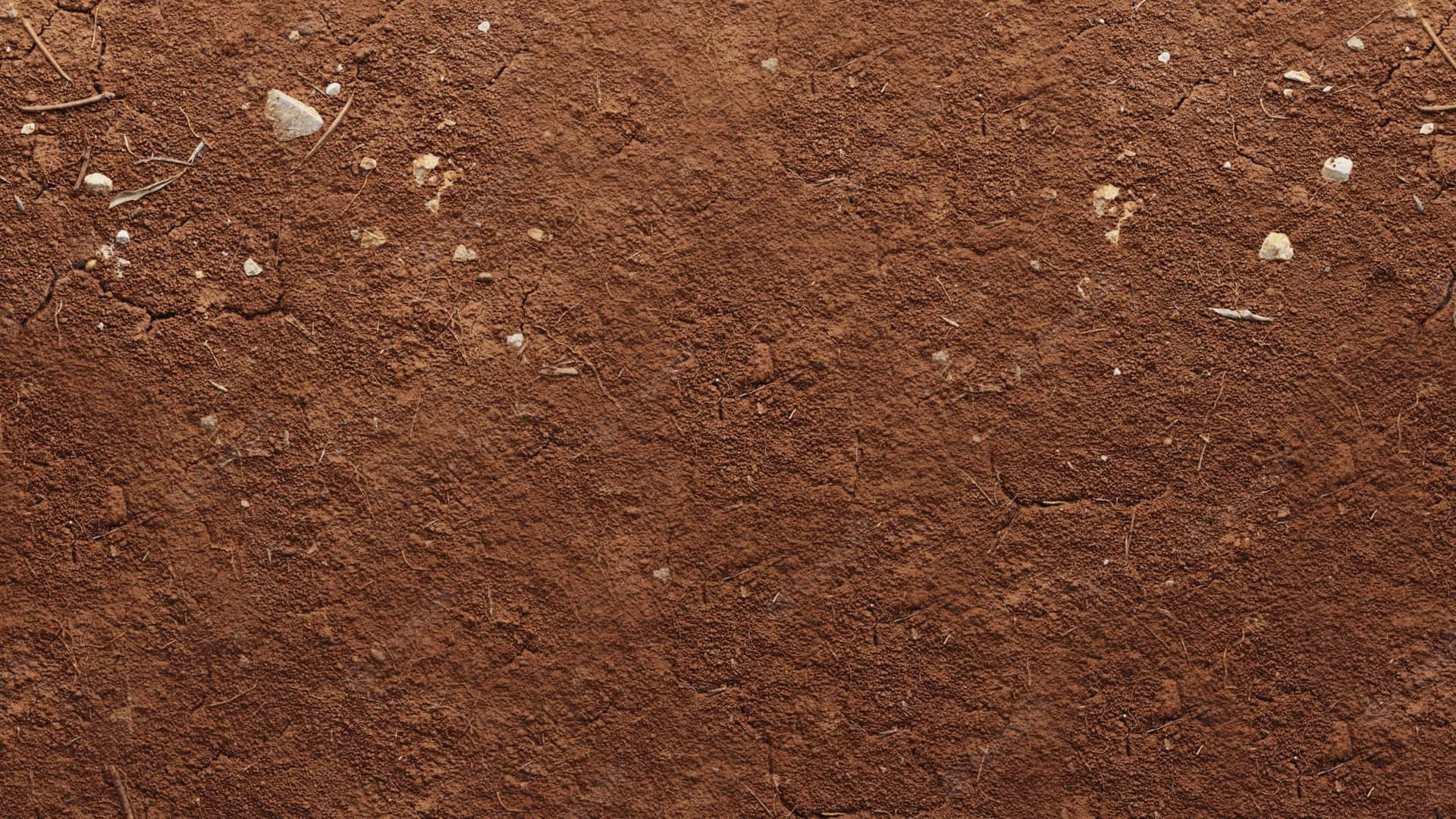 cracked dry reddish-brown earth, scattered small stones, twigs, Full HD Desktop Wallpaper