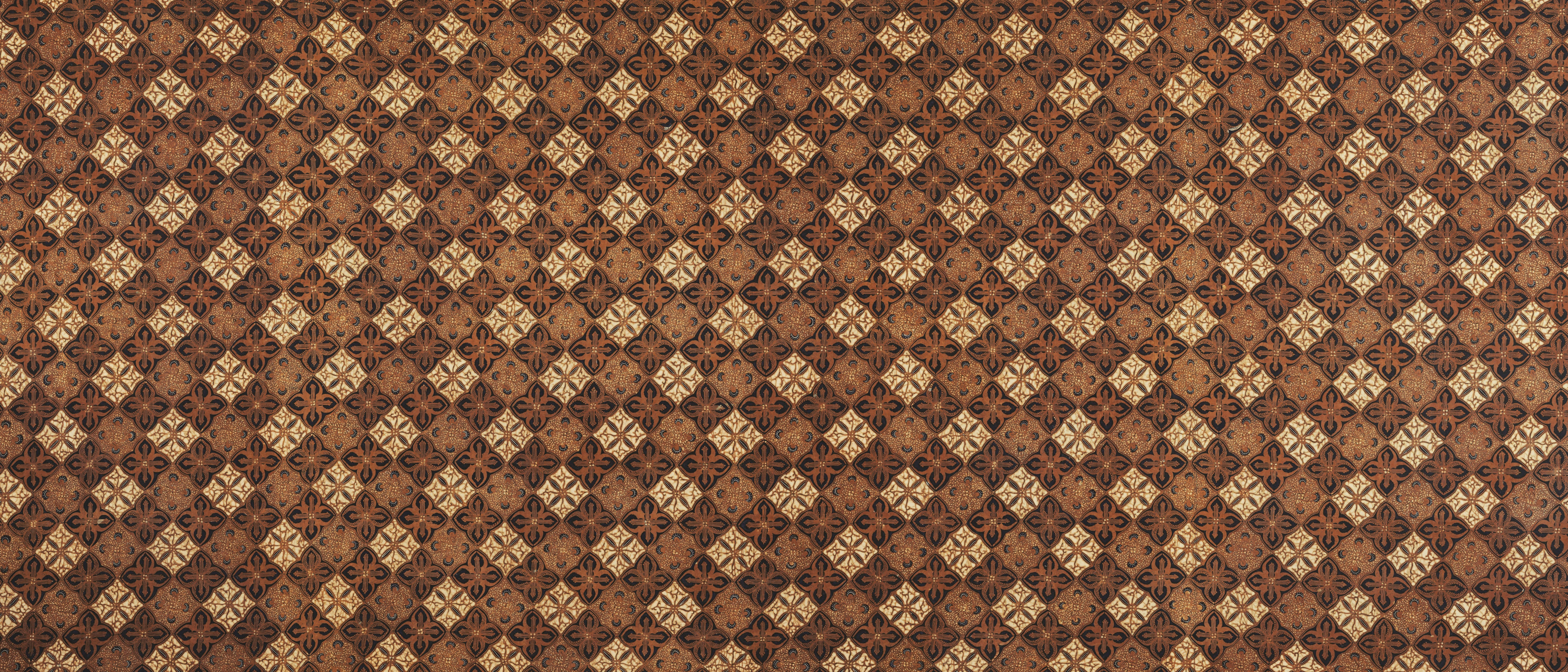 diamond-shaped motifs, earthy browns, tans, 5K Desktop Wallpaper