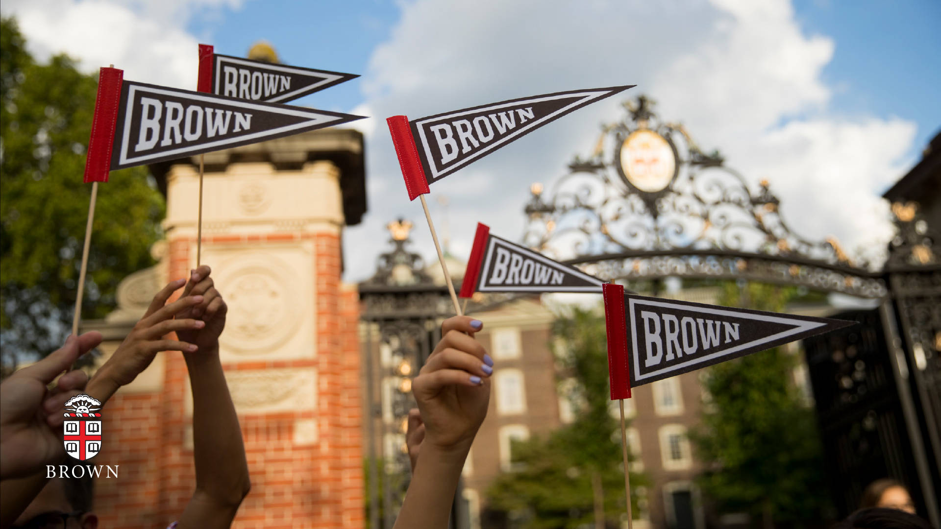 Brown University, black, red, Full HD Desktop Wallpaper