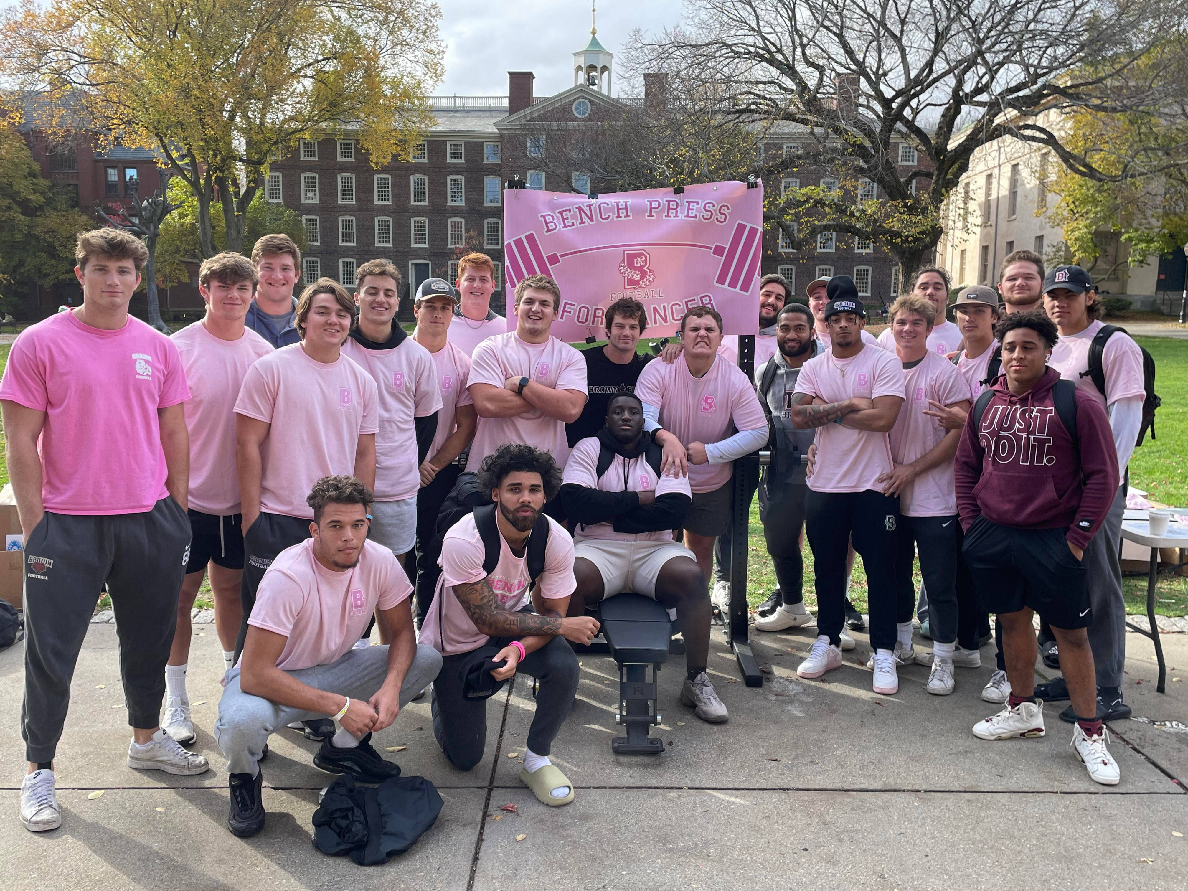Brown University, cancer awareness event, pink shirts, 4K Desktop Wallpaper